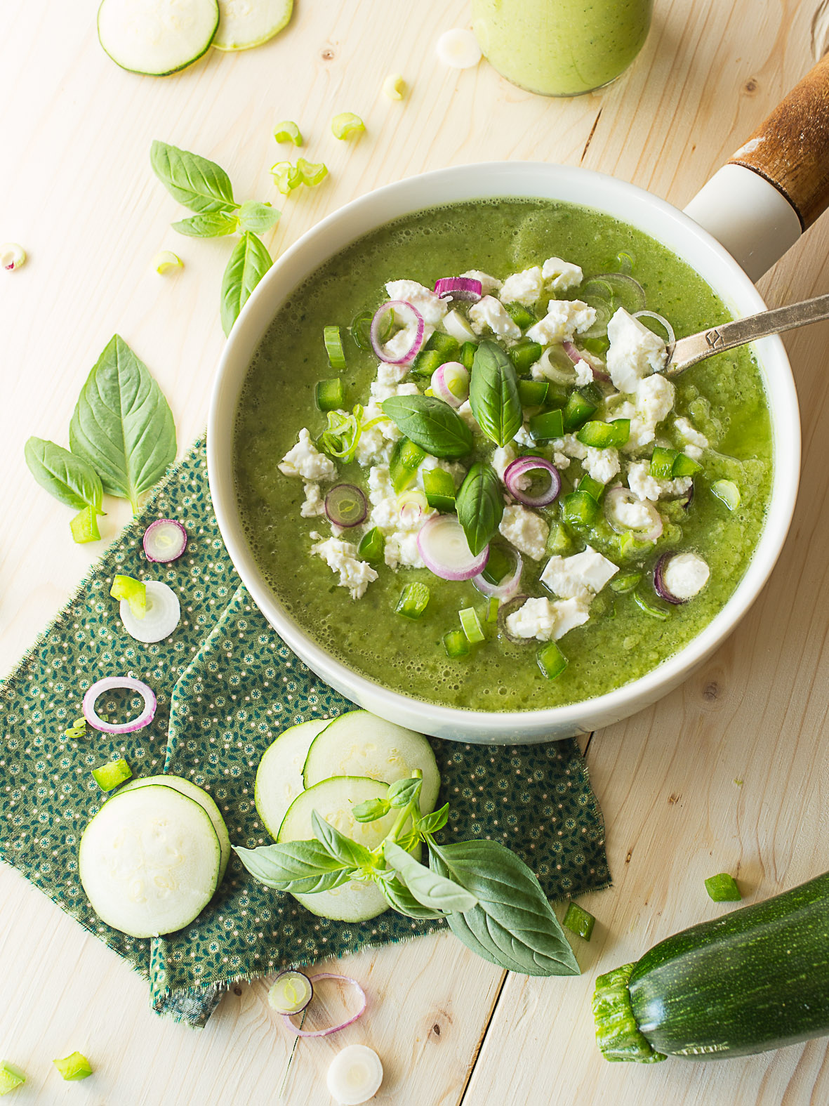 Soupe froide à la Féta