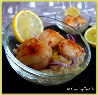 Noix St-Jacques à la sauge risotto à la Ricotta