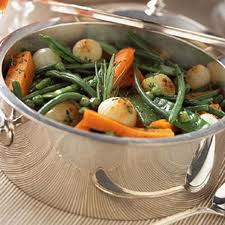 Petits légumes glacés au sucre