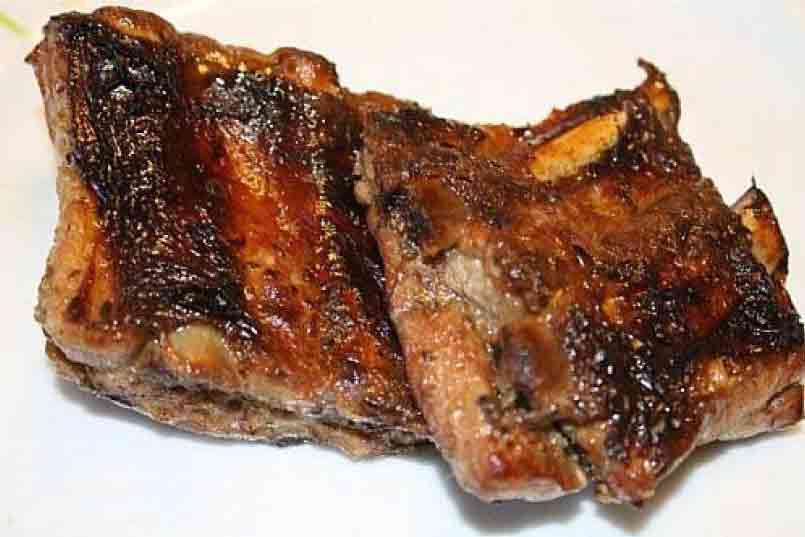 Travers de porc sauce barbecue